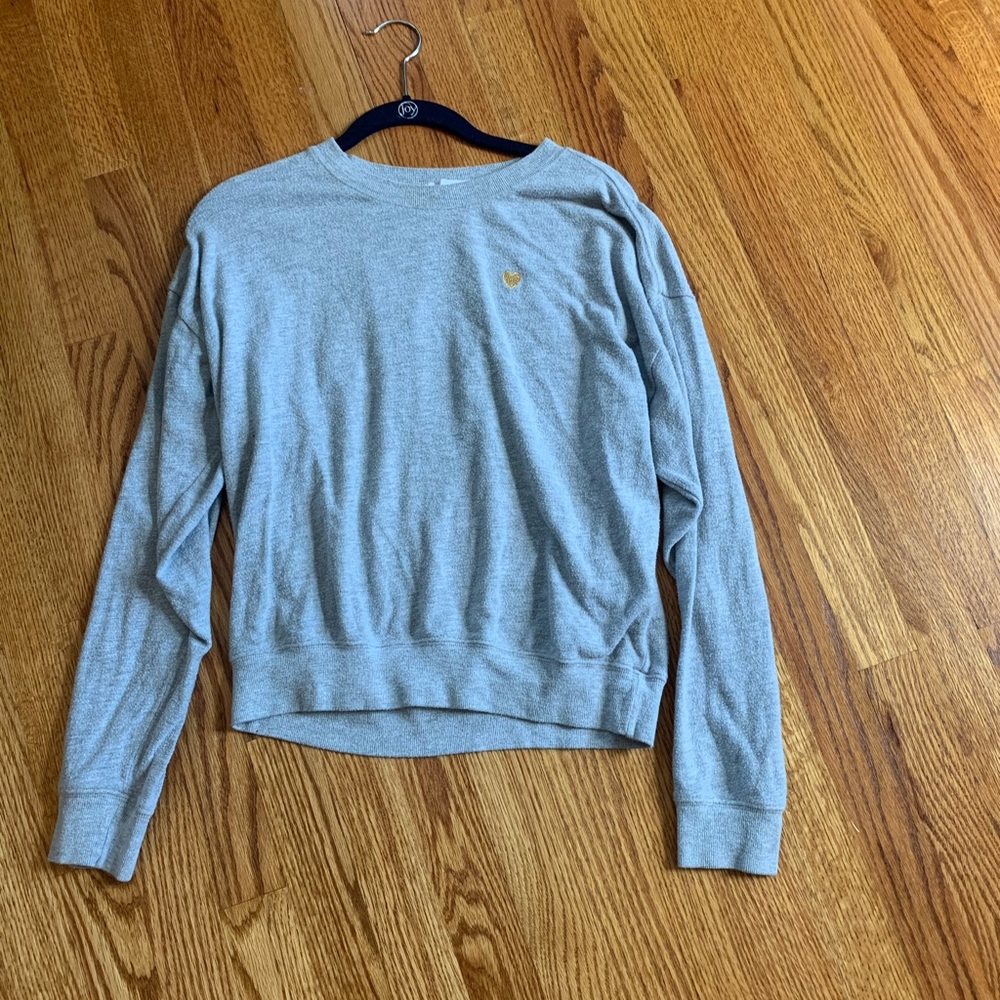 Spiritual Gangster Gold Heart Crewneck Size Large